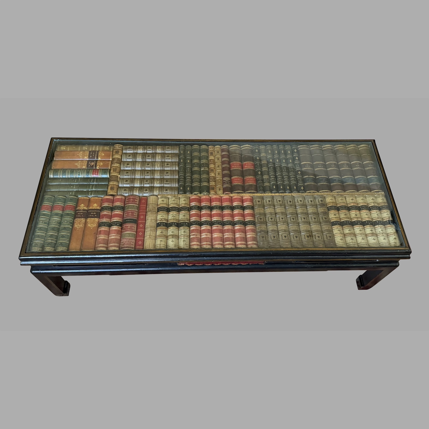 unique-asian-style-coffee-table-with-glass-encased-antique-leather-book-spines-f426-1a